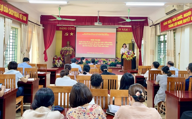 Huyện Thạch Thất triển khai đề án tầm soát, chẩn đoán, điều trị bệnh, tật trước sinh, sơ sinh