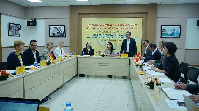 Thúc đẩy hợp tác về y tế giữa ngành y tế Hà Nội và thành phố Leipzig (Đức)